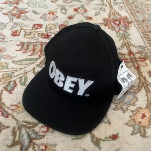 OBEY Black Snapback